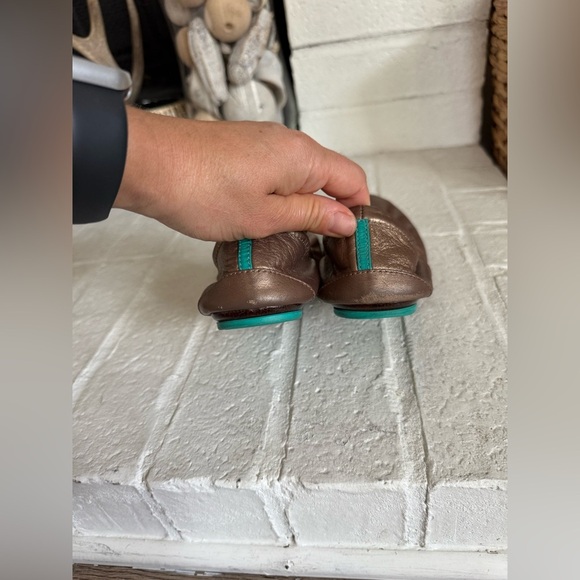 Tieks by Gavrieli Foldable Scrunch Ballet Flats Metallic Bronze Sz 7 - Picture 7 of 10